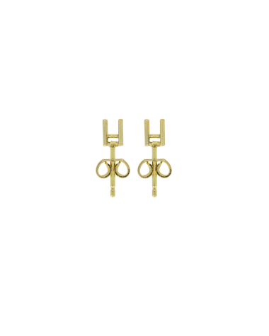 18CT Y/G TRAD EAR MOUNT 15pt